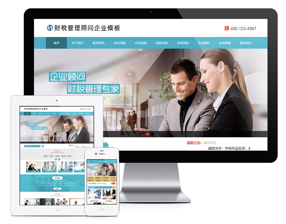 财税管理顾问企业网站(图1)